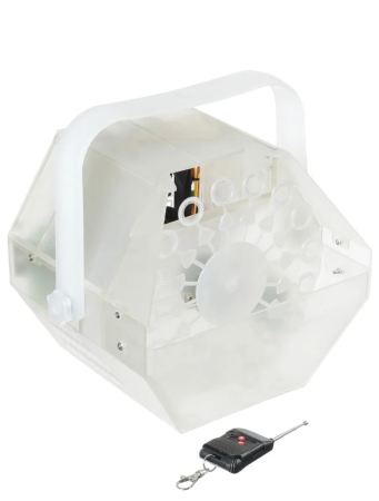 Генератор мыльных пузырей со светодиодной подсветкой и пультом  Генератор мыльных пузырей со светодиодной подсветкой и пультом